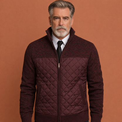 Warm Stylish Jacket for Men with Modern Pattern | Axel