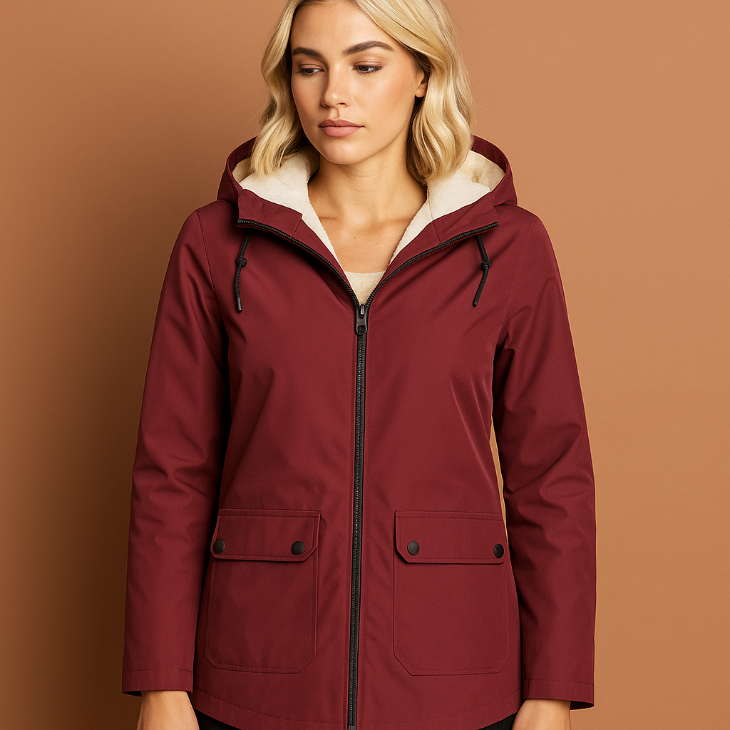 Fleece-lined waterproof jacket for women | Mira