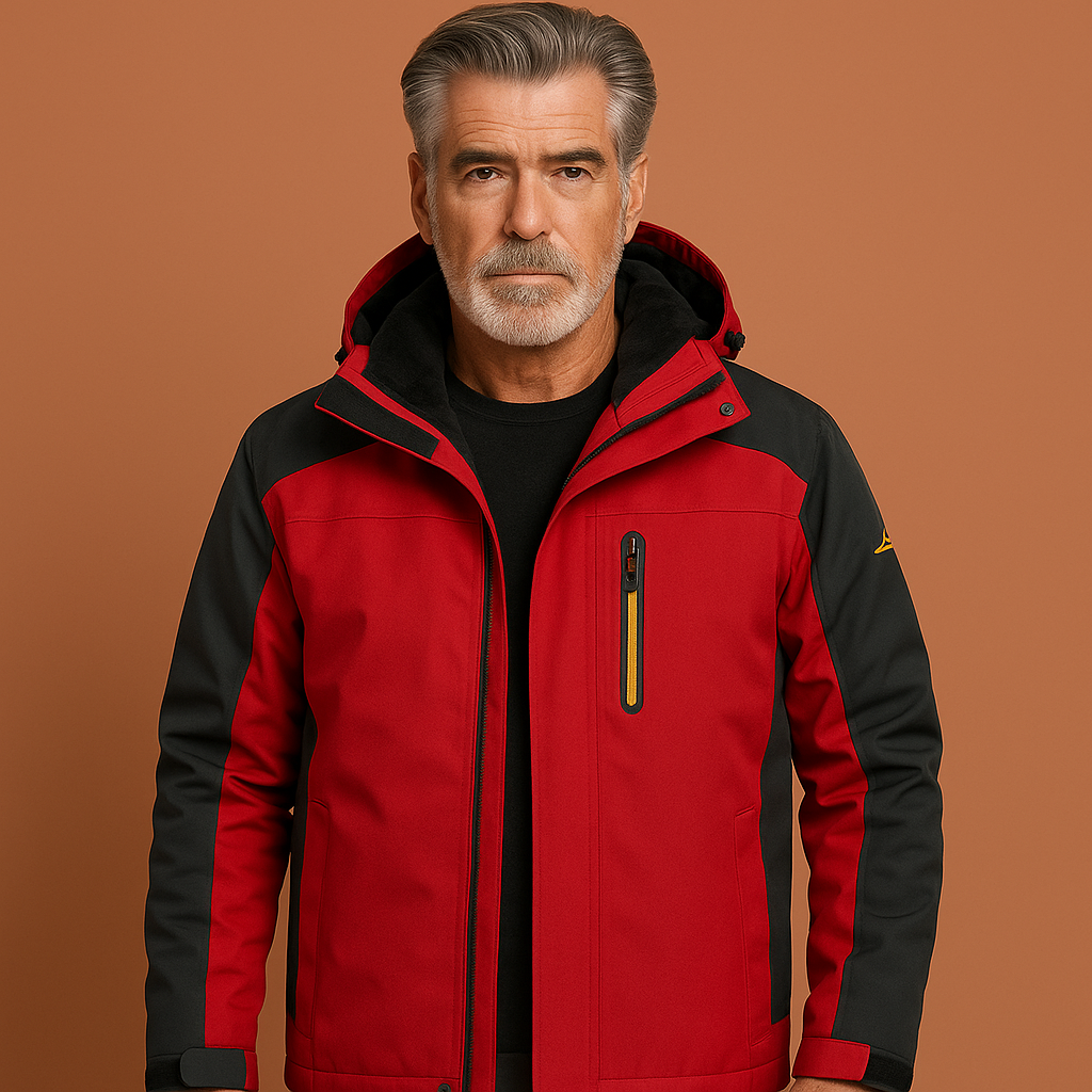 Warm waterproof outdoor jacket with hood for men | Gregory