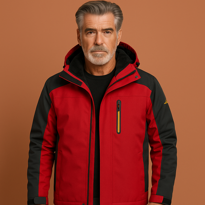Warm waterproof outdoor jacket with hood for men | Gregory