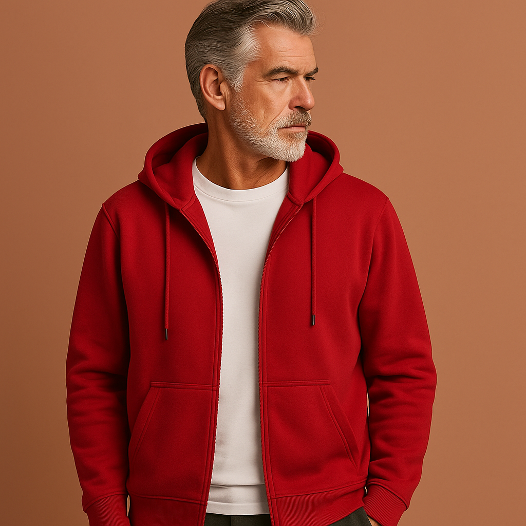 Comfortable zip-up vest with hood for men | Victor