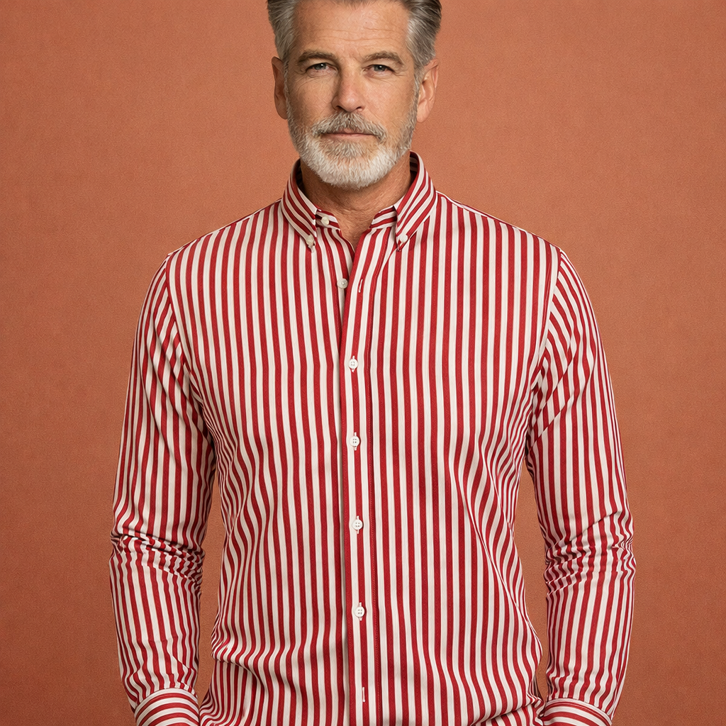 Striped long-sleeve shirt for men | Wessel