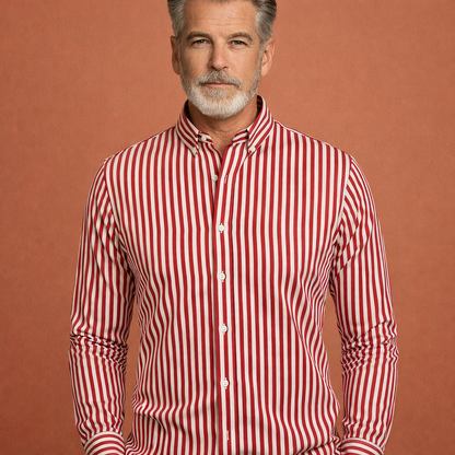 Striped long-sleeve shirt for men | Wessel