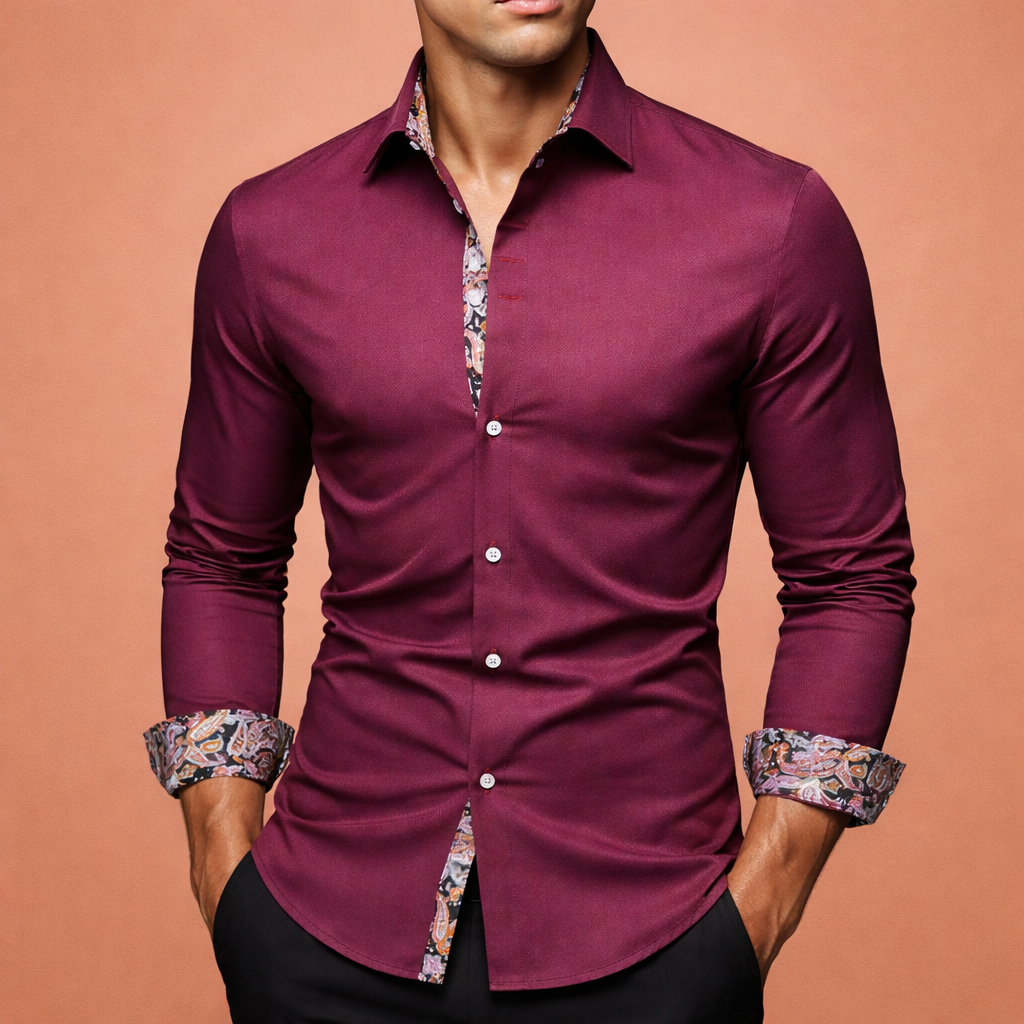Men's shirt with paisley details for stylish and formal occasions | Diederik-Jan