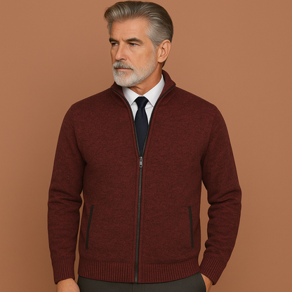 Zippered Vest with Collar for Men | Arias