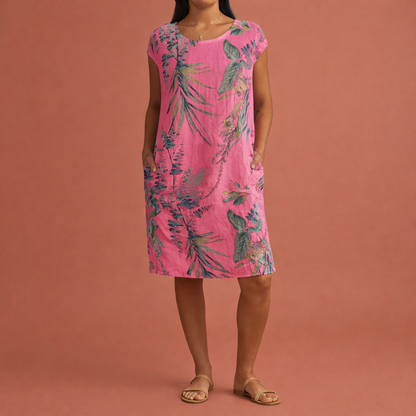 Elegant midi dress with a comfortable fit for women | Frederika