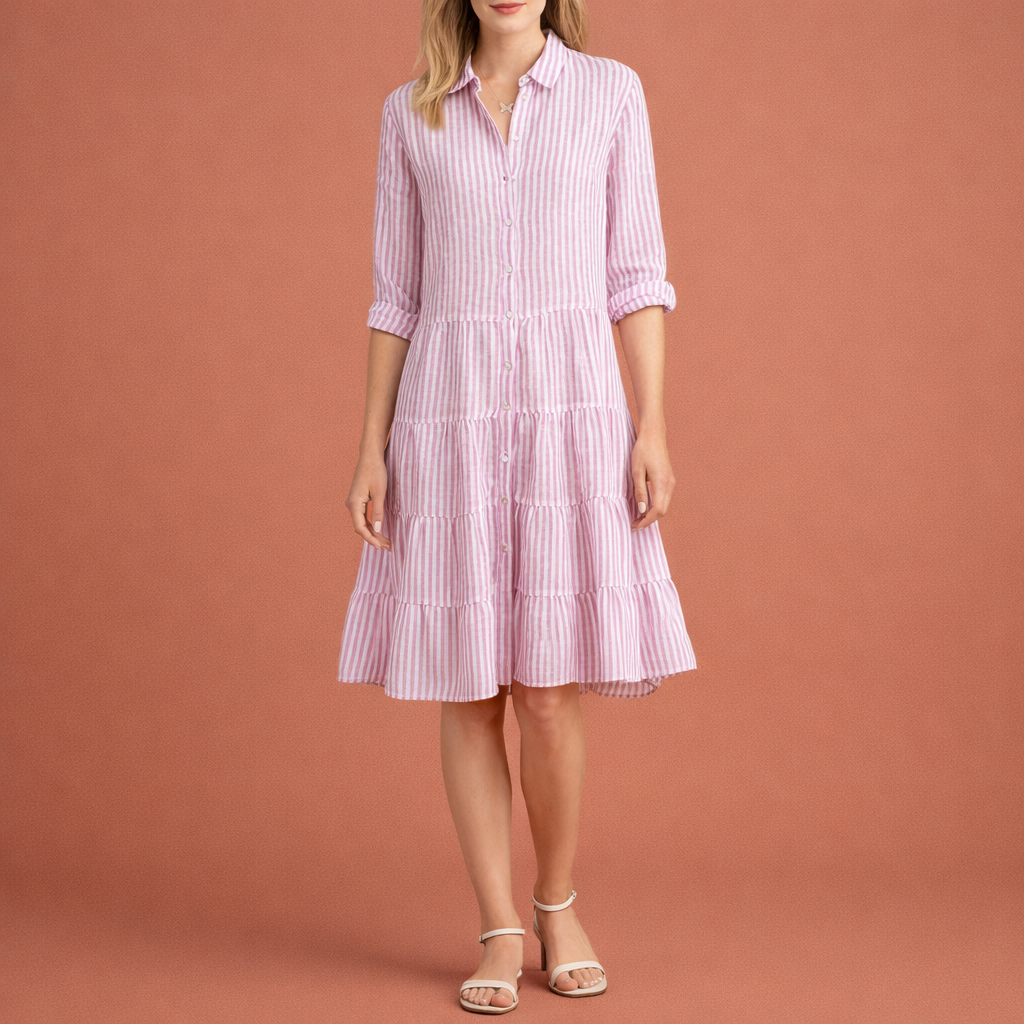 Elegant midi summer dress for women with a modern fit | Helmi