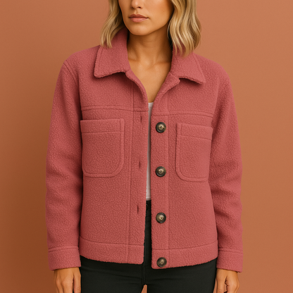 Warm casual teddy coat for women | Liva