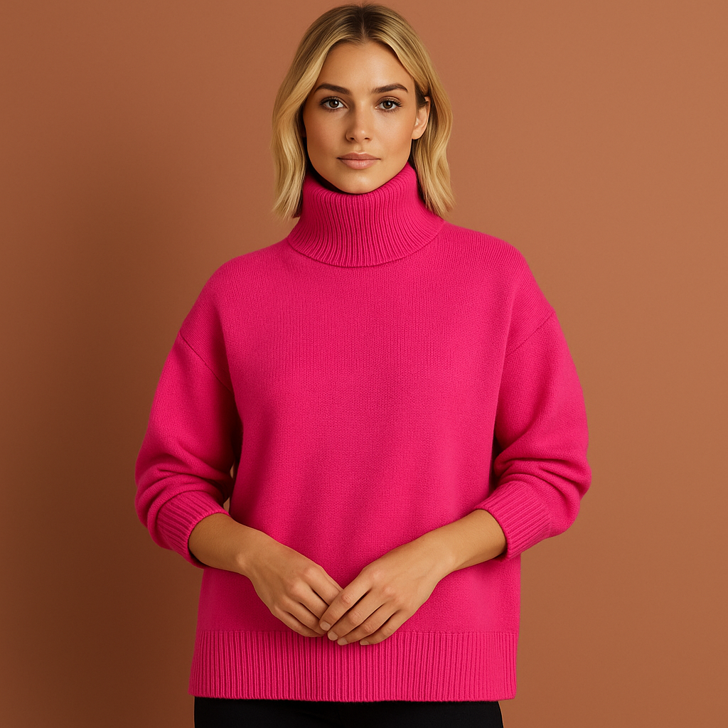 Elegant oversized turtleneck for women | Nancy