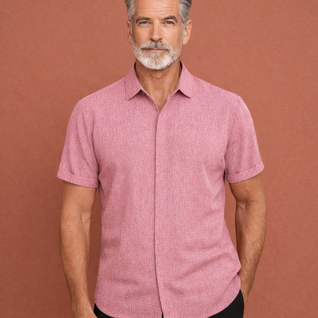 Linen Summer Shirt with Short Sleeves for Men | Sven