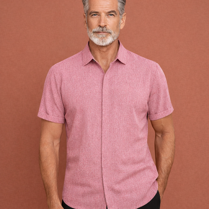 Linen Summer Shirt with Short Sleeves for Men | Sven