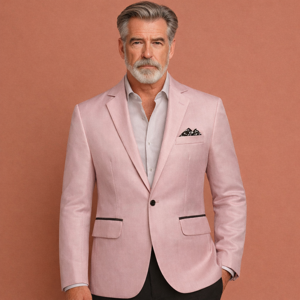 Jacket with Notched Collar and Flap Pockets for Men | Axel