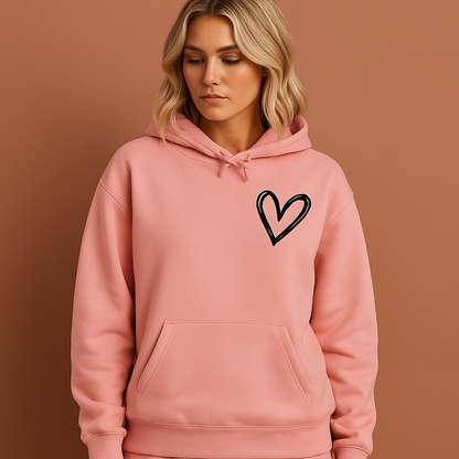 Hoodie with Heart Print for Women | Jana