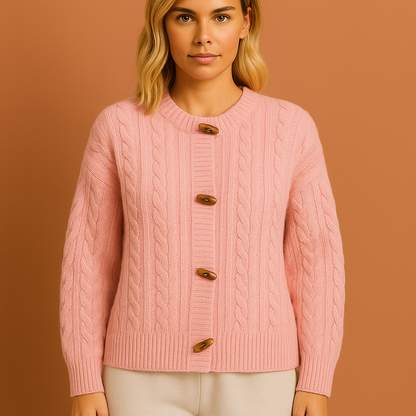 Retro knitted cardigan with elegant appearance for women | Bella