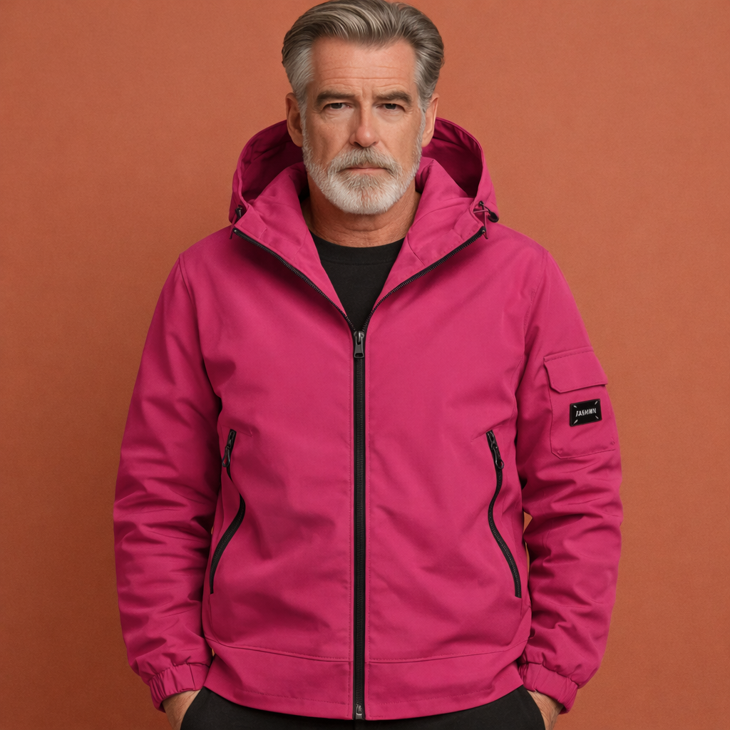 Ski jacket with hood for men | Karel