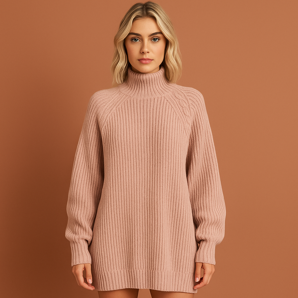Comfortable sweater dress with modern fit for women | Kate