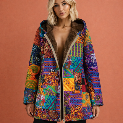Warm jacket with hood for women with a comfortable fit | Jacoba