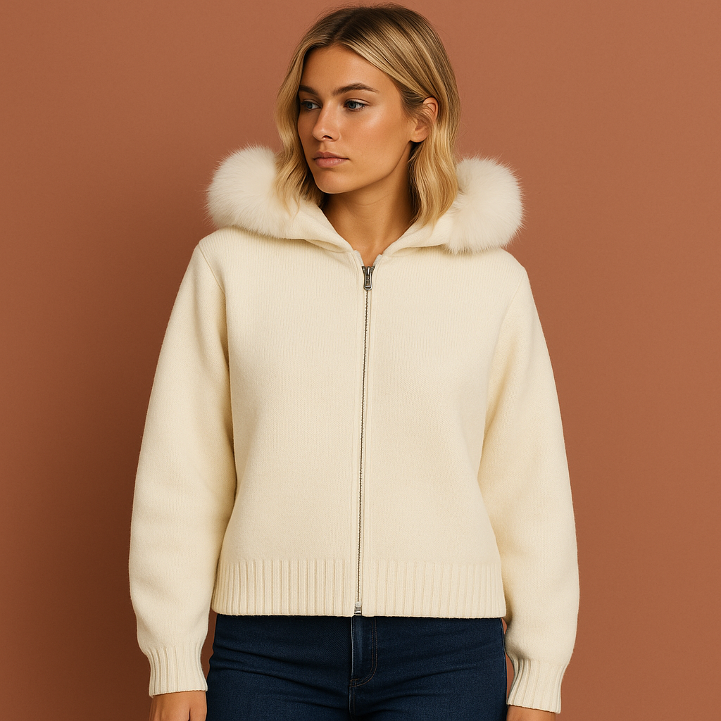 Warm ladies' vest with hood | Leona