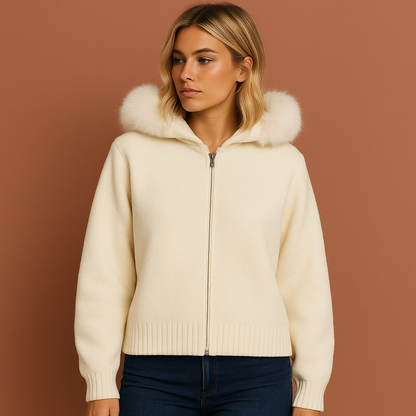 Warm ladies' vest with hood | Leona