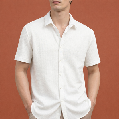 Linen Short Sleeve Shirt for Men | Hidde