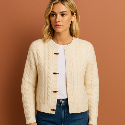 Retro knitted cardigan with elegant appearance for women | Bella