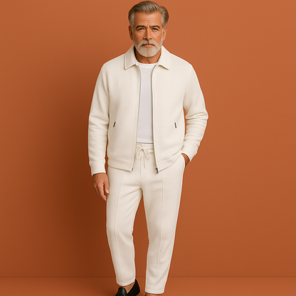 Comfortable Tracksuit with Zipper Jacket for Men | Evert