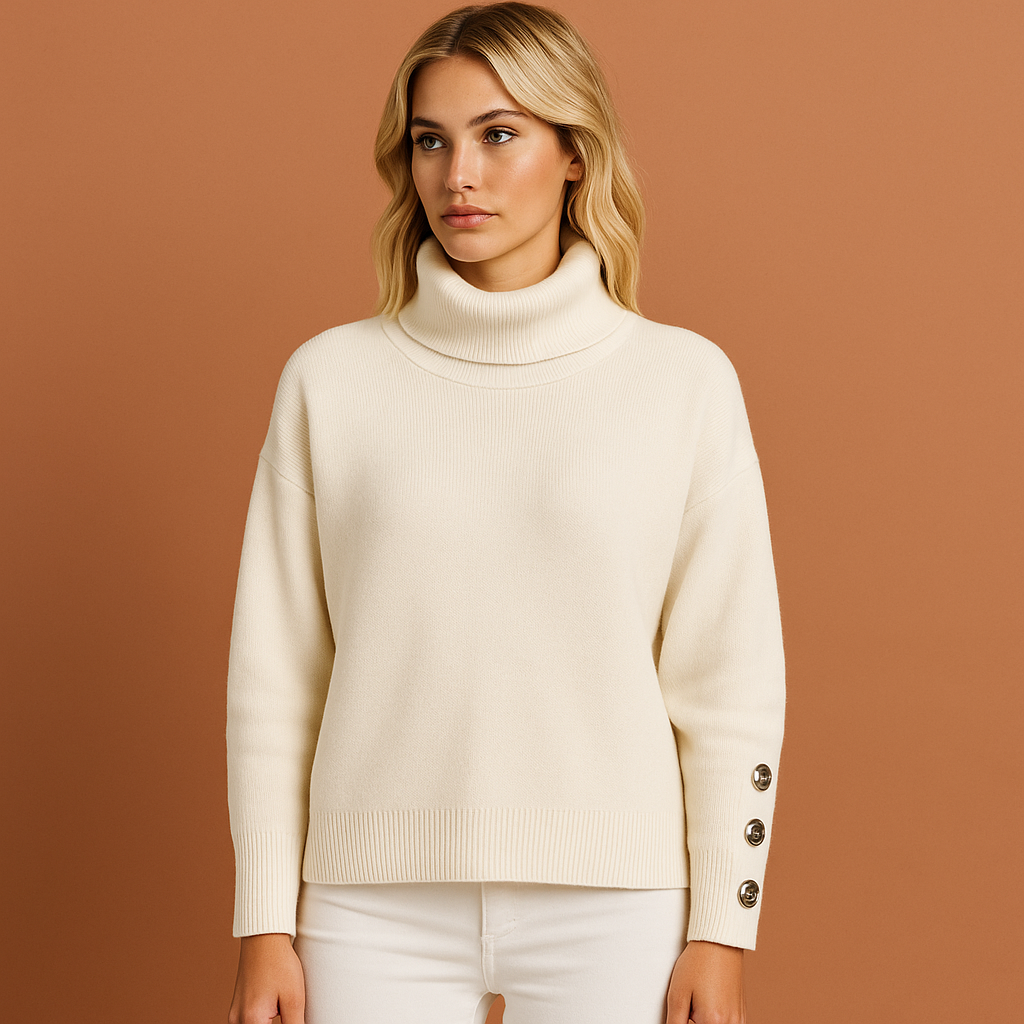 Elegant turtleneck sweater with modern fit for women | Aniek