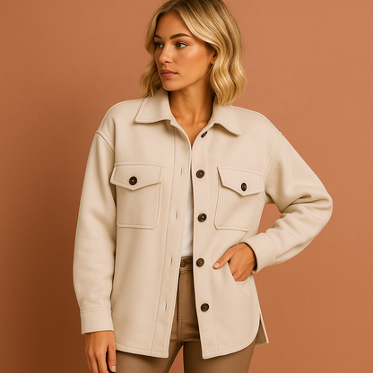 Stylish Autumn Jacket with Elegant Cut for Women | Lynda