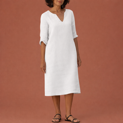 Midi summer dress for women with an elegant fit | Tessa