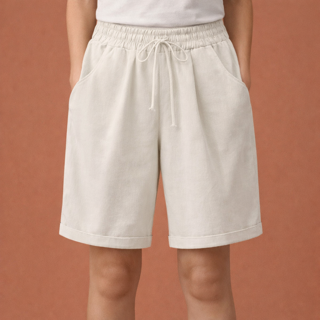 Comfortable women's summer shorts with elastic waistband | Ylina