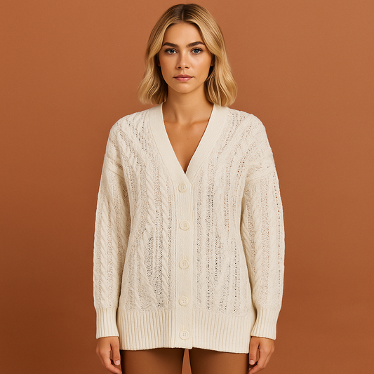 Elegant V-neck sweater for women with a stylish fit | Addison