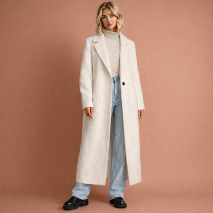 Elegant long oversized coat for women with a modern look | Johanna
