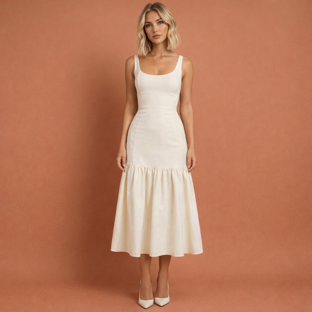 Elegant Pleated Maxi Dress for Women for Stylish Occasions | Theresia