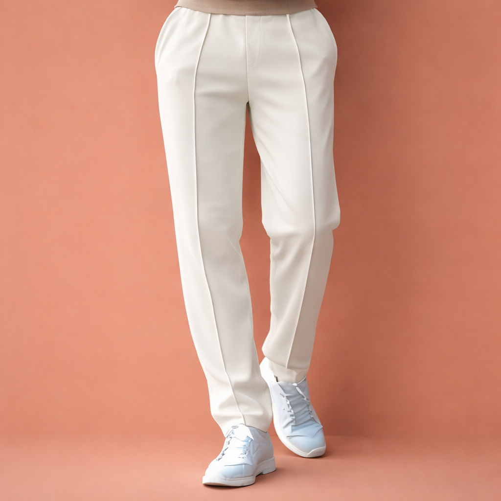Straight men's trousers with elastic waistband and side pockets | Hugo