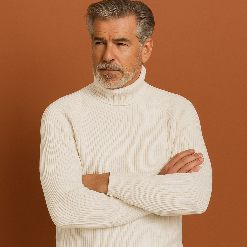 Timeless turtleneck sweater for men with an elegant fit | Thomas