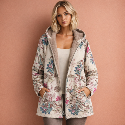 Warm jacket with hood for women with a comfortable fit | Jacoba