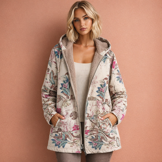 Warm jacket with hood for women with a comfortable fit | Jacoba