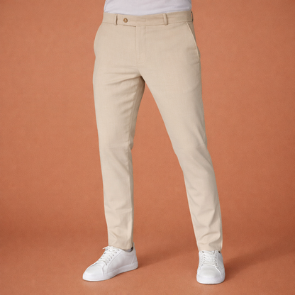Slim fit men's trousers with straight legs and side pockets | Sebastiaan