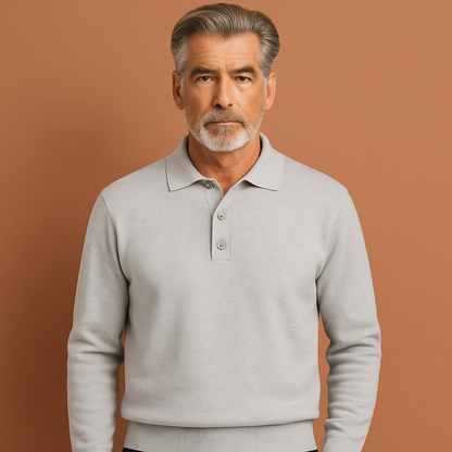 Stylish polo sweater with a comfortable fit for men | Swen