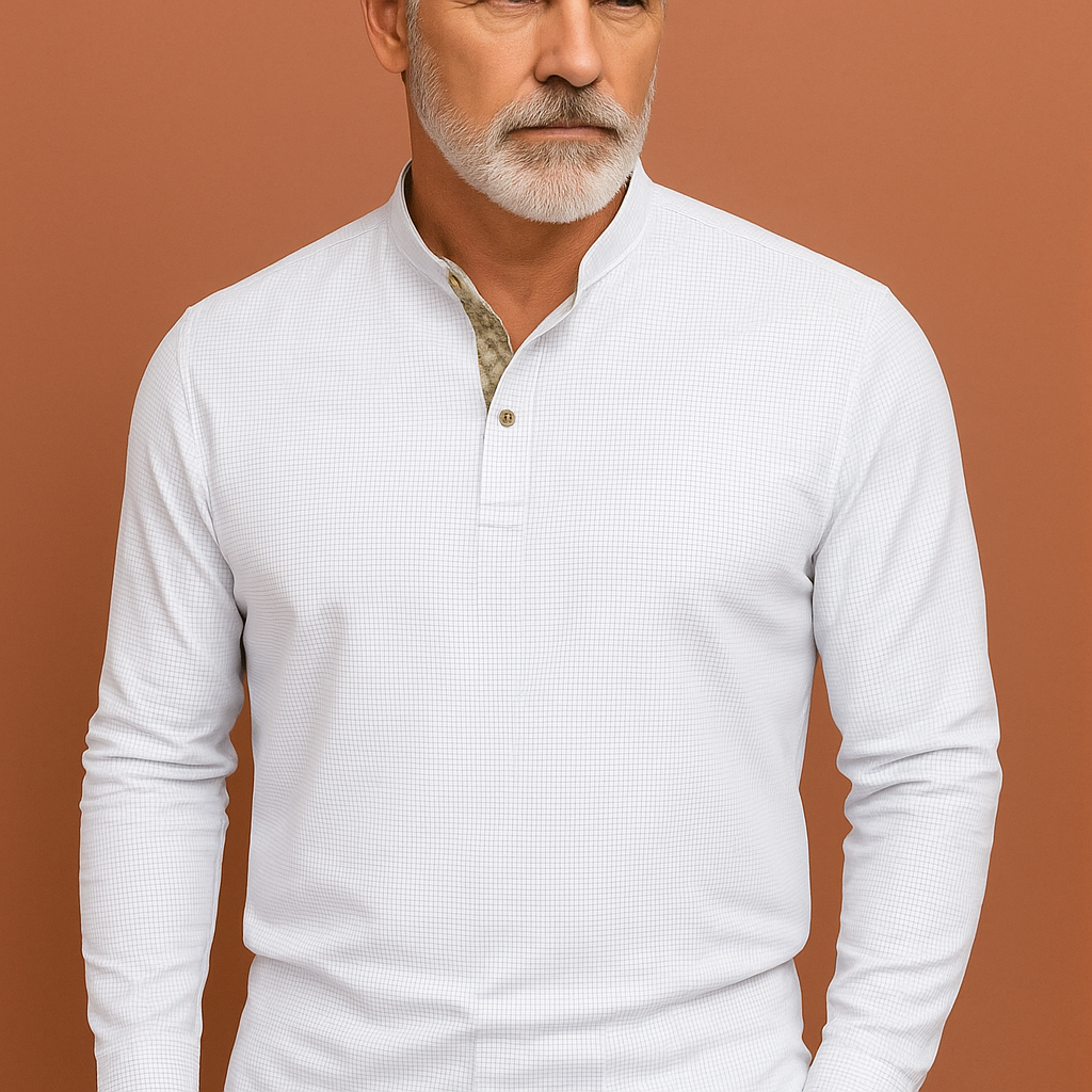 Stylish Long Sleeve Polo for Men | Dante