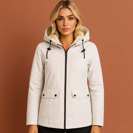 Fleece-lined waterproof jacket for women | Mira