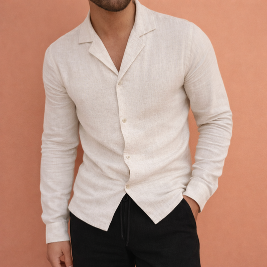 Linen Summer Set with Cuban Collar for Men | Julianus