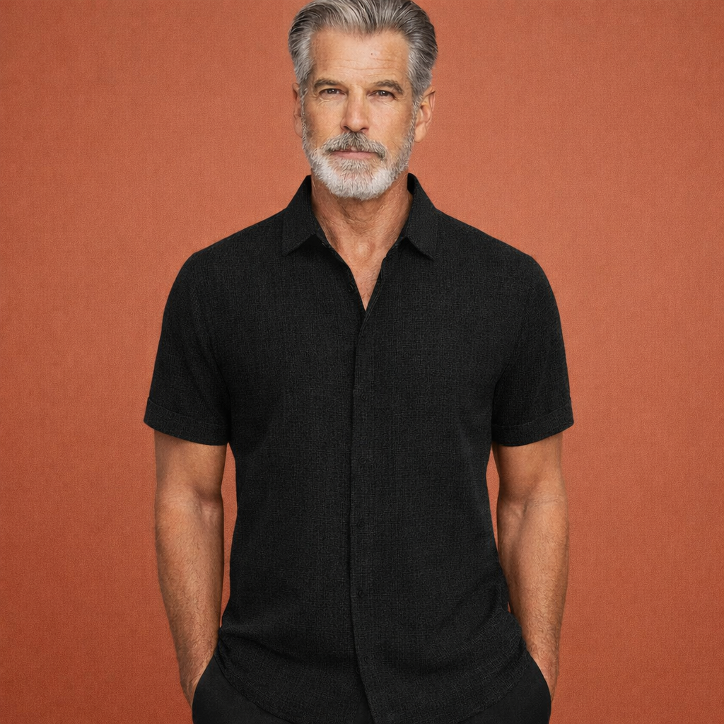 Linen Summer Shirt with Short Sleeves for Men | Sven