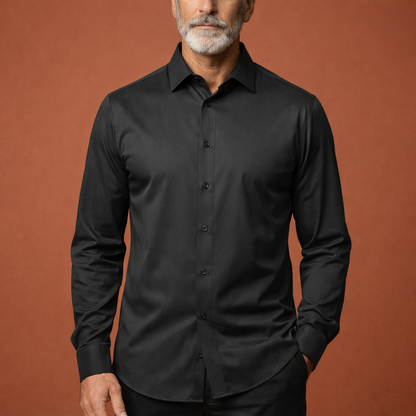 Wrinkle-free stretch shirt with slim fit for men | Julian