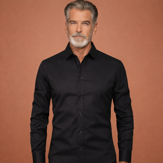 Slim-fit men's shirt with long sleeves for business and casual outfits | Reinout