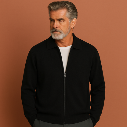 Regular fit vest with zipper for men | Julius