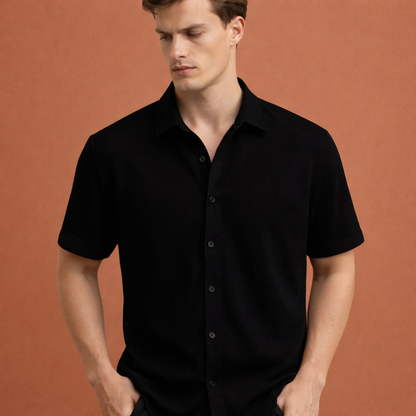 Linen Short Sleeve Shirt for Men | Hidde