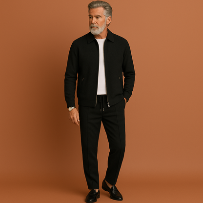 Comfortable Tracksuit with Zipper Jacket for Men | Evert