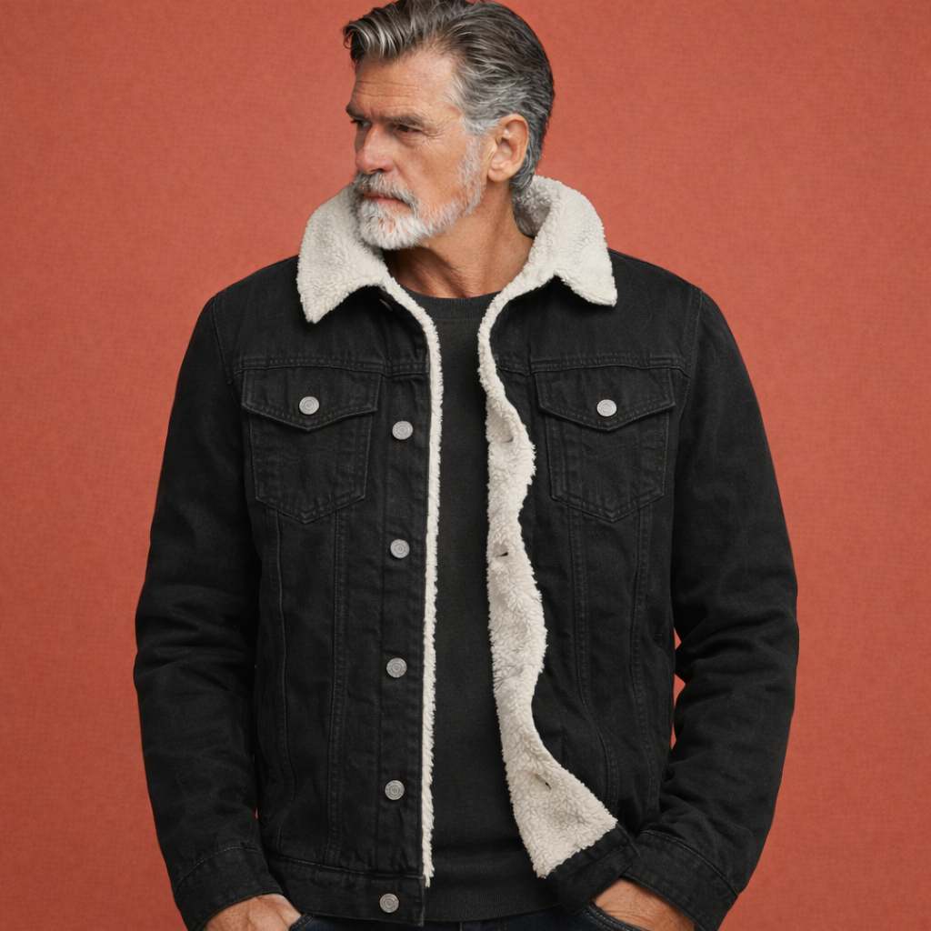 Casual men's jacket with button closure | Anthonie
