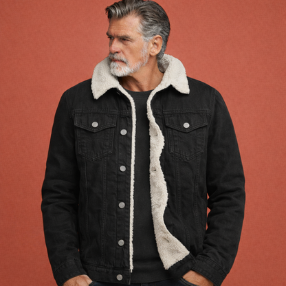 Casual men's jacket with button closure | Anthonie